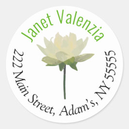 Pegatina Redonda Etiquetas de direcciones redondas