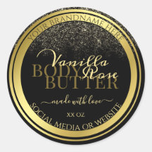 Etiquetas de embalaje de productos de lujo negras