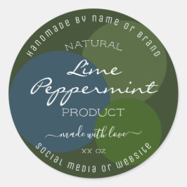 Pegatina Redonda Etiquetas de embalaje de productos elegantes de co