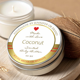 Pegatina Redonda Etiquetas de embalaje de productos elegantes de co