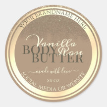 Etiquetas de empaquetado de productos Beige de cla