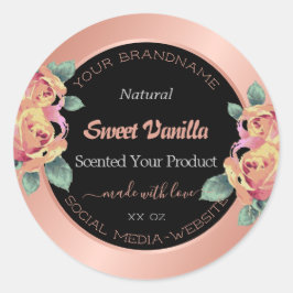 Pegatina Redonda Etiquetas de empaquetado de productos con sabor ne