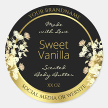 Etiquetas de empaquetado de productos de flores ne