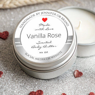 Pegatina Redonda Etiquetas de envasado de productos de novedad blan