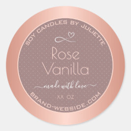 Pegatina Redonda Etiquetas de envasado de productos pequeños con sa