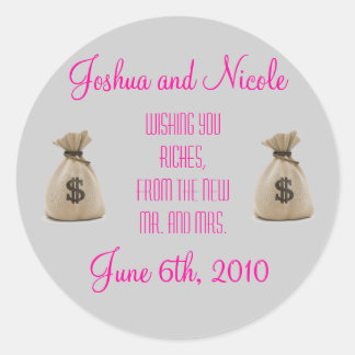 Pegatina Redonda ¡Etiquetas de favoritas de bodas!