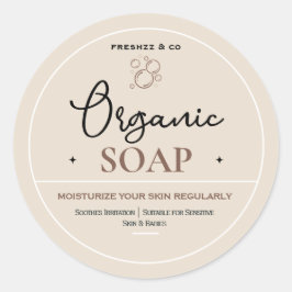 Pegatina Redonda Etiquetas de jabón, Etiquetas para frascos, Etique