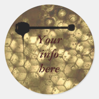 Pegatina Redonda Etiquetas de miel