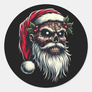 Pegatina Redonda Etiquetas de Navidad