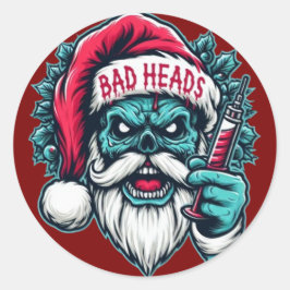 Pegatina Redonda Etiquetas de Navidad