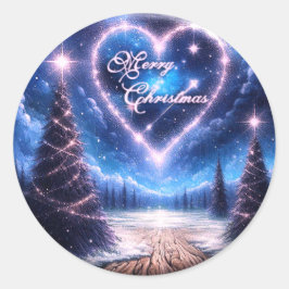 Pegatina Redonda Etiquetas de Navidad, etiquetas para regalos y tar