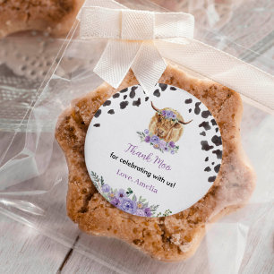 Pegatina Redonda Etiquetas de Pegatinas de cumpleaños de la flor de