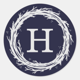 Pegatina Redonda Etiquetas de pegatinas para vacaciones de unograma