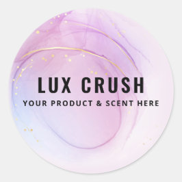 Pegatina Redonda Etiquetas De Productos De Tinta De Alcohol Pastel