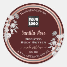 Etiquetas de productos florales personalizadas Bor