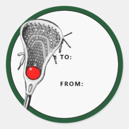 Pegatina Redonda Etiquetas de regalo de vacaciones de Navidades Lac