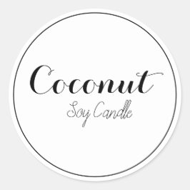 Pegatina Redonda Etiquetas de velas