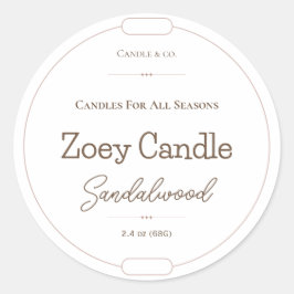 Pegatina Redonda Etiquetas de Velas, Etiquetas de Loción, Etiquetas