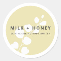 Etiquetas modernas de productos de la hoja Beige M