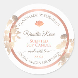 Pegatina Redonda Etiquetas para el embalaje de productos florales W