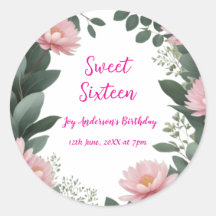 eucalipto verde de flor rosa vintage 16 años