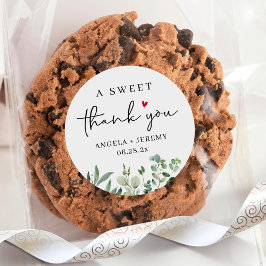 Pegatina Redonda Eucalyptus A Sweet Gracias Por Favor