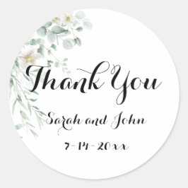 Pegatina Redonda Eucalyptus Greenery Stickers