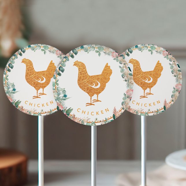 Pegatina Redonda Eucalyptus Pampas Proteas Chicken Meal Choice  (Subido por el creador)