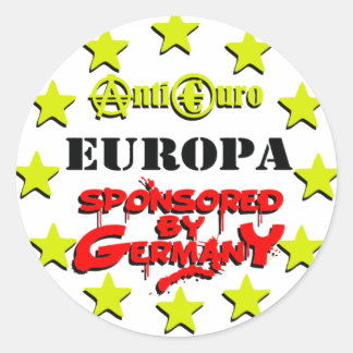 Pegatina Redonda EUROPA Sponsored by Germany