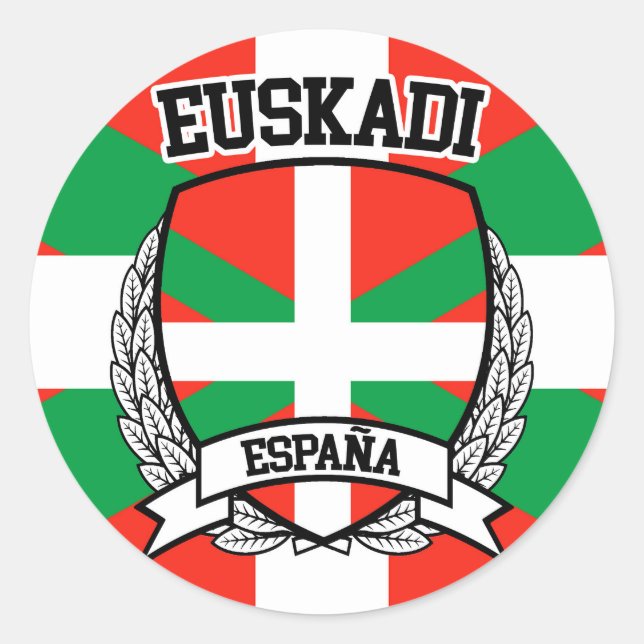 Pegatina Redonda Euskadi (Anverso)