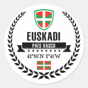 Pegatina Redonda Euskadi