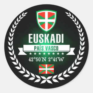 Pegatina Redonda Euskadi