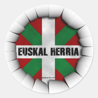 Pegatina Redonda euskal herria sticker