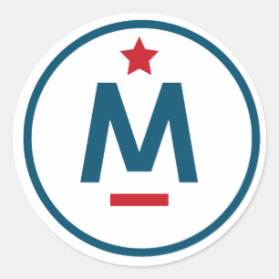 Pegatina Redonda Evan McMullin - nunca es demasiado atrasado