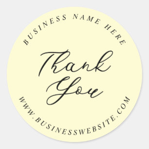 Pegatina Redonda Evento sencillo Minimalista de Boda de negocios Gr