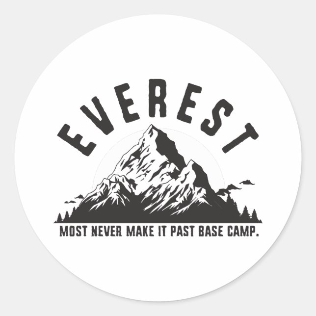 Pegatina Redonda Everest (Anverso)