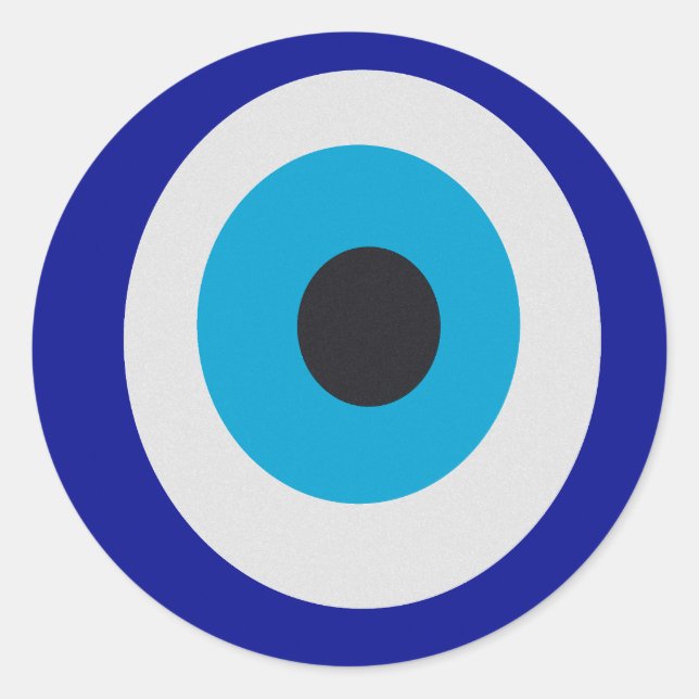 Pegatina Redonda Evil Eye Moderne Fortune Teller (Anverso)