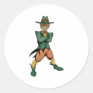 Pegatina Redonda Evil Leprechaun