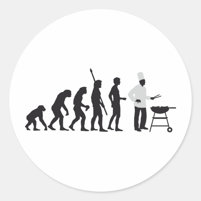 Pegatina Redonda evolution chief (Anverso)
