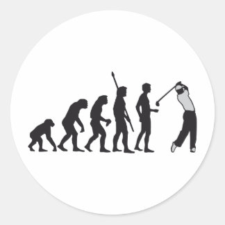 Pegatina Redonda evolution golf