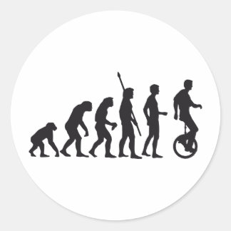 Pegatina Redonda evolution unicycle