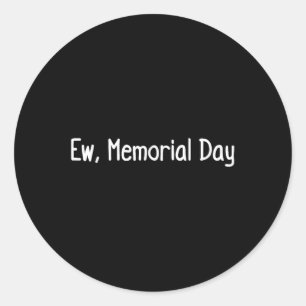 Pegatina Redonda Ew, Día De La Memoria