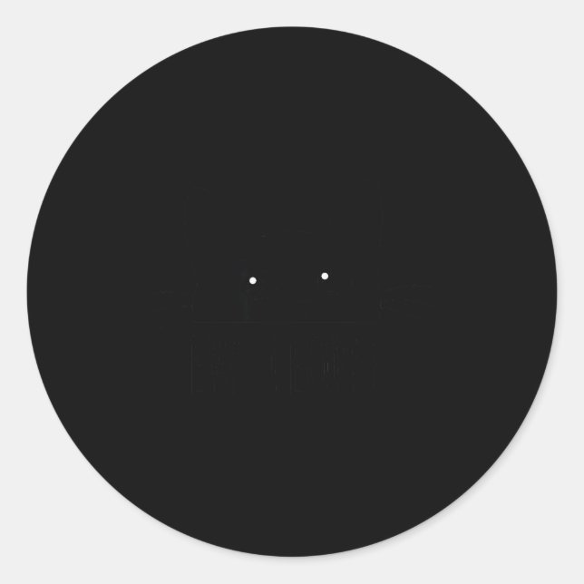 Pegatina Redonda Ew People Introvert Cat Lover Funny Crazy Cat Lady (Anverso)