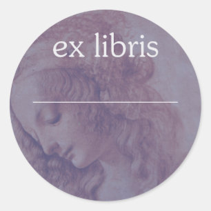 Pegatina Redonda ex libris............