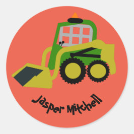 Pegatina Redonda excavadora Bobcat