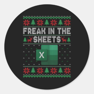 Pegatina Redonda Excel Freak In The Sheets Spreadsheet Ugly