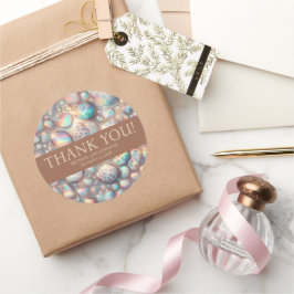 Pegatina Redonda Exotic Posh Wedding Stickers