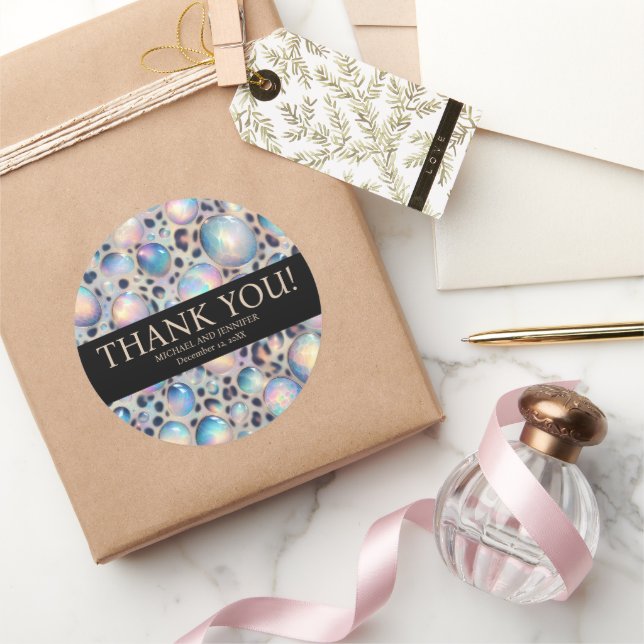 Pegatina Redonda Exotic Posh Wedding Stickers (Regalar)