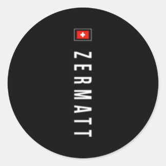 Pegatina Redonda Expedición Zermatt Xo4U Original