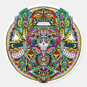 Pegatina Redonda Experiencia de sonido